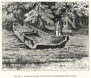 Braque aus der Seezeit, kürzlich in der Saône gefunden (Gravur)