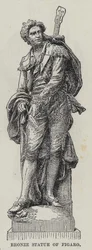 Bronzestatue von Figaro