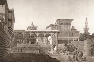 Kairo: Blick auf das Innere des Hauses von Osman Bey