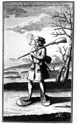 Kanadier mit Schneeschuhen im Krieg auf dem Schnee, aus Histoire de l