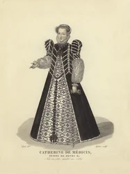 Catherine de Medici, Ehefrau von König Heinrich II. von Frankreich