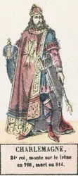 Karl der Große, 24. König, bestieg den Thron 768, gestorben 814