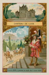 Schloss Lude, wo Ludwig XIII. (1601-1643) die Nacht vom Juni 1619 verbrachte