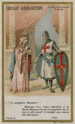 Chocolat Guerin-Boutron Handelskarte, Serie Historische Worte