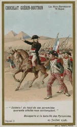 Chocolat Guerin-Boutron Handelskarte, Serie Historische Worte