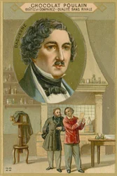 Chocolat Poulain Handelskarte, Louis Daguerre