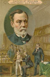 Chocolat Poulain Handelskarte, Louis Pasteur