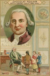 Chocolat Poulain Handelskarte, Valentin Haüy