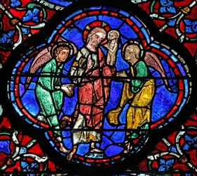 Christus empfängt die Seele der Jungfrau