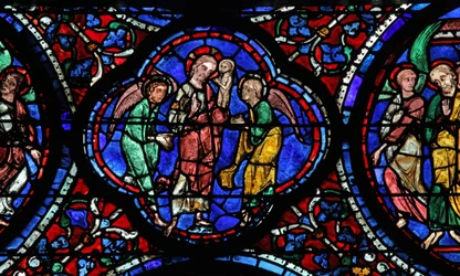 Christus empfängt die Seele der Jungfrau