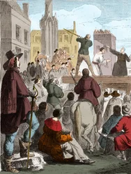 Verschwörung von Chalais: Hinrichtung von Henri de Talleyrand (1599-1626), Graf von Chalais, wegen einer Verschwörung gegen Richelieu. Nantes