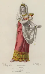 Corneille, Rodogune, Akt V, Szene IV (farbiger Stich)