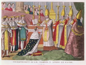 Krönung Karls X. (1757-1836) in Reims, 29. Mai 1825