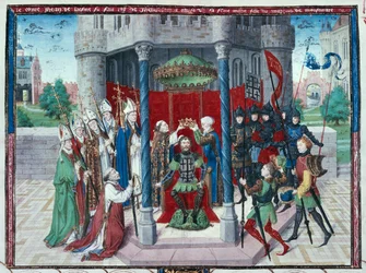 Graf Jean de Brienne, Miniatur aus 