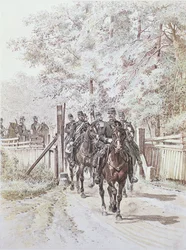 Landgendarmerei, ca. 1887