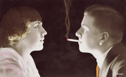 Paar mit einer Zigarette, 1917