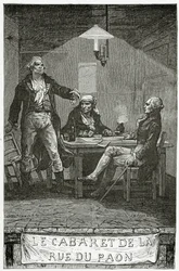 Danton, Marat, Robespierre - Illustration aus Quatre Vingt Treize