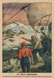 Tödlicher Pol, Rückseitenillustration aus 