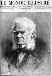 Tod des Akademikers Auguste Cuvillier Fleury (1802-1887) in „The Illustrous World“ vom 29. Oktober