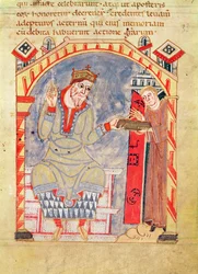 Widmung an Karl den Kahlen, aus La Vie de St. Amand