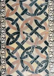 Detail des Pflasters aus der Chapelle de la Vierge
