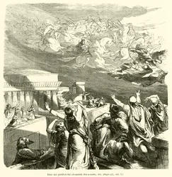 Gott lässt Armeen in Jerusalem erscheinen, etc.