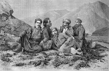 Eseltreiber, aus „La Syrie d