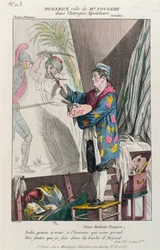 Dugazon in der Rolle des Malers Fougère in Intrigue Epistolaire, aufgeführt in Paris am Théâtre Français, 1799