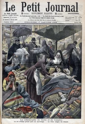 Erdbeben in Sizilien, Kalabrien 1909 - „Le Petit Journal“ von Januar 1909 (Gravur)