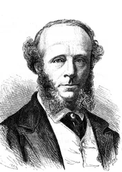Edward Orange Wildman WITEHOUSE (1816-1890), englischer Elektroingenieur am transatlantischen Telegrafenkabel. Gravur 1868