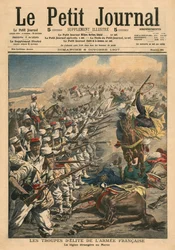 Elitetruppen der französischen Armee, die französische Fremdenlegion in Marokko, Illustration aus „Le Petit Journal“, illustrierte Beilage, 6. Oktober 1907