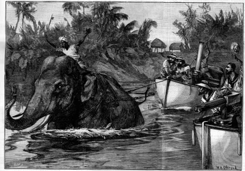 Gravur in „The Illustrous World“, 3. April 1886