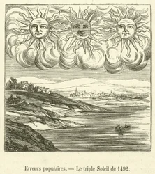 Volksirrtümer, Die dreifache Sonne von 1492