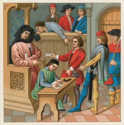 Europäische Kostüme des Mittelalters