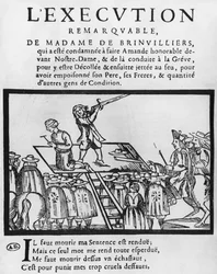 Hinrichtung der Marquise de Brinvilliers, 1676