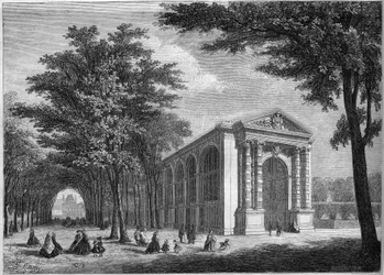 Außenansicht des Palmspielzimmers des Prinzen Imperial in den Tuilerien, Paris