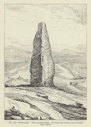 Feruz-Abad, Ansicht des zerstörten Turms