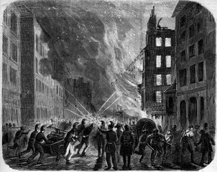 Brand der neuen Geschäfte des „Grand Condé“, Paris