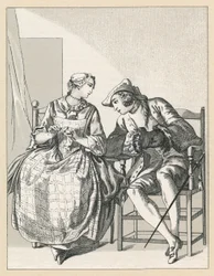 Frankreich XVIII. Jahrhundert Kostüm