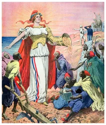 Frankreich als Wohltäter des Reichtums für das Volk von Marokko