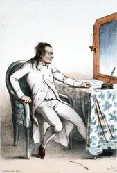 Frederick Lemaitre (1800-76) in der Rolle von Georges Maurice aus 