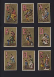 Französisches Comic-Alphabet