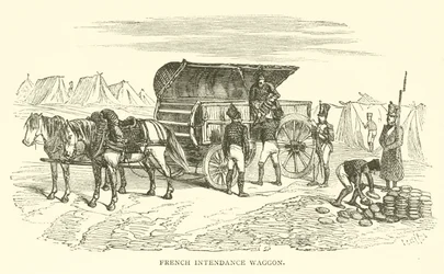 Französischer Intendantenwagen (Gravur)