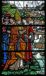 Aus Fenster w30; St. Romain verhindert die Überschwemmung des Flusses in Rouen