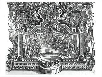 Frontispiz der Messen von Roland de Lassus (1532-94), 1589