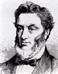 Gabriel-Claude-Jules Favre (1809-1880) französischer Politiker (Stich)