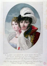General Joachim Murat (ca. 1767-1815) und seine Frau Caroline Bonaparte (1782-1839)