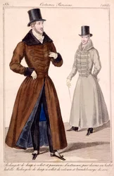 Wintermäntel für Herren, aus Costumes Parisiens 1779