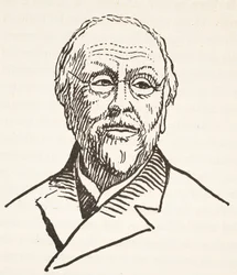 H. Taine, Kopie von Boris Mestchersky, Illustration aus Histoire de la Nation Francaise, Sciences, Bände I & II, von Gabriel Hanotaux, 1924
