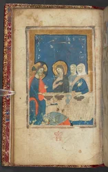 Das Mahl im Haus des Simon, des Pharisäers (Pergament)